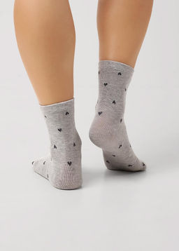 CLES Носки жен.L3004 market line хл+эл меланж серый - Clever wear фото 3