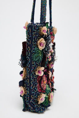 BEADED MINI TOTE BAG - Zara фото 5