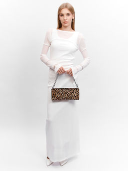 LACCOMA клатч Y2216-2-леопард матовый натуральная кожа полиэстер фото 8