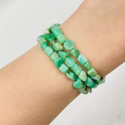 Бусины для украшений из Хризопраза (галтовка) 40 см