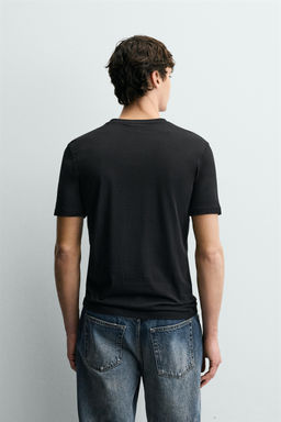 BASIC V-NECK T-SHIRT - Zara фото 11