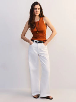 Широкие джинсы с высокой посадкой ZR2605092311-1 / Zarina