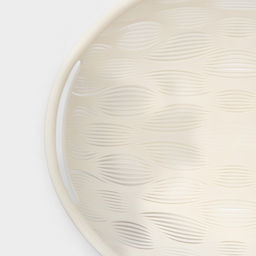 Фруктовница Доляна Sirenna, пластик, 20×22.5×5 см, белое