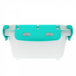 Контейнер для продуктов 0,38л, 14,2х10?х7см, с клипсами, уплотнитель, полипропилен, подходит для СВЧ (Россия) - Домашняя мода фото 3