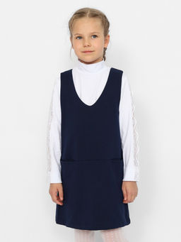 CRB wear/CWJG 63611-41 Сарафан для девочки,темно-синий/Ex.Cherubino