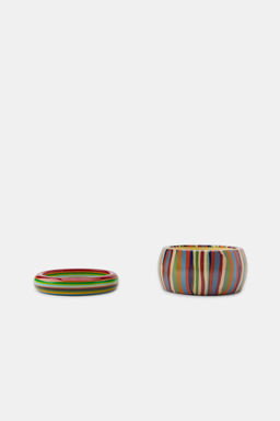 PACK 2 PULSERAS RAYAS RESINA / Multicolor - Zara фото 5