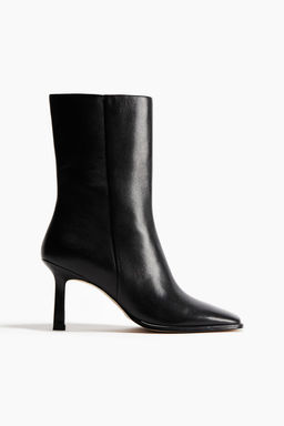 Botines de piel con tacon