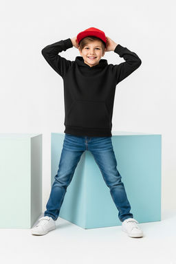 Siyah-Gri 2li Pamuklu Regular Basic Erkek Cocuk Orme Sweatshirt TKDAW26SW00055 - Trendyolmilla фото 4