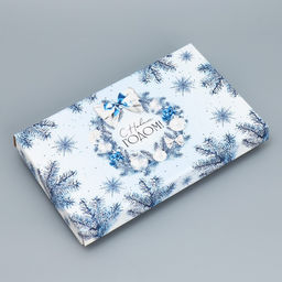 Коробка складная Новогодний венок, 25.5 15 4 см - Дарите счастье фото 2