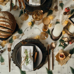 Скатерть новогодняя «Этель» Happy New Year 149×180 см с ГМВО, 100% хлопок, 190 г/м²
