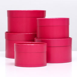 Набор шляпных коробок 5 в 1,Бордовый, 20 х 12,18 х 11,16 х 10,14 х 9,13 х 8,5 см - Simaland фото 5