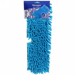 Сменная насадка для швабры из микрофибры Селфи двухсторонняя 40х12см