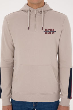 Erkek Regular Fit Yar_m Fermuarl_ Kap__onlu Ta_ Sweatshirt - U.s. polo assn фото 7
