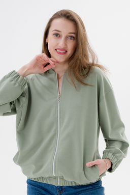 Бомбер из коттон фита полынь макси - Амадэль фото 10