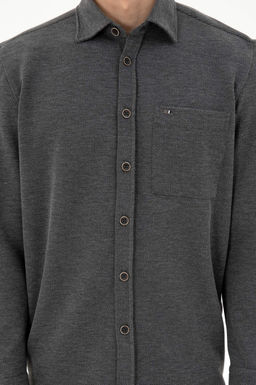 Мужская светло-серая трикотажная рубашка Неожиданная скидка в корзине - U.s. polo assn фото 6