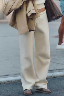 PLUSH WIDE-LEG TROUSERS - Zara фото 17