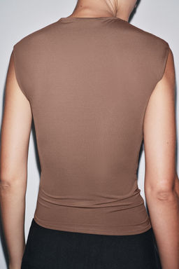 LACE POLYAMIDE TOP - Zara фото 3