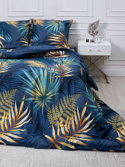 Простыня на резинке 200*200 см, перкаль, борт 25 см (Мира, синий) - Ивановотекстиль фото 6