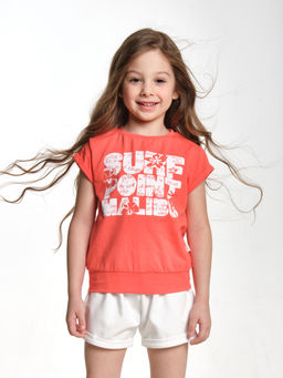 Футболка для девочки	 UD 0505 голубой - Mini maxi фото 5