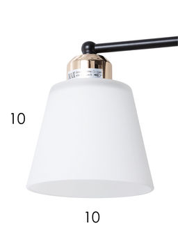 Люстра 12197/2, 2хE27, 40 Вт, чёрный/белый