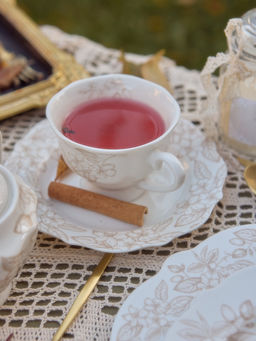 Чайная пара SL Home Аманде, чашка 220 мл, блюдце 17?17?2 см, фарфор, белая