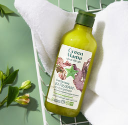 Бальзам-кондиционер Биобаланс от жирных корней и сухих кончиков с морскими водорослями, 400 мл - Green mama фото 3