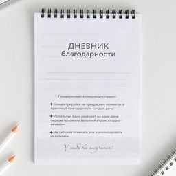 Дневник благодарности «Твой лучший месяц», формат А5, 30 листов