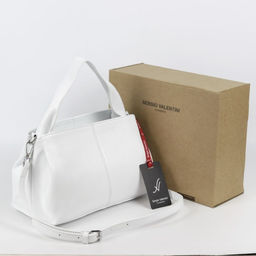 Женская кожаная сумка Sergio Valentini SV-0615 Вайт  фото 4