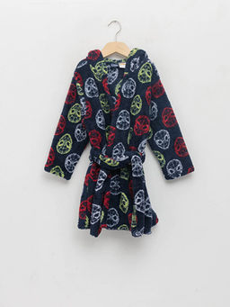 Kap??onlu Spiderman Desenli Uzun Kollu Pel?? Erkek ?ocuk Sabahl?k