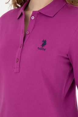 Женский фиолетовый базовый свитшот - U.s. polo assn фото 7