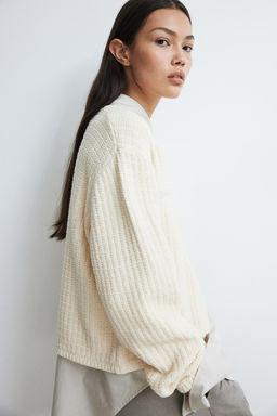 Cardigan corto en punto con textura - H&m фото 5