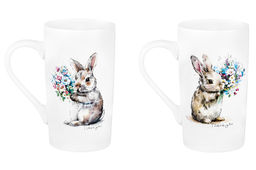 Набор 2 кружек 500 мл 13*8,5*14,5 см Кролики, фарфор - Elan gallery фото 5