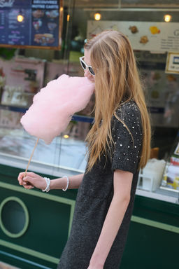 Beaded fine-knit dress - H&m фото 5