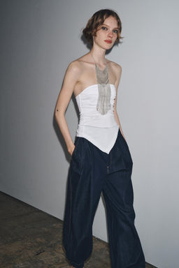 ASYMMETRIC BANDEAU TOP