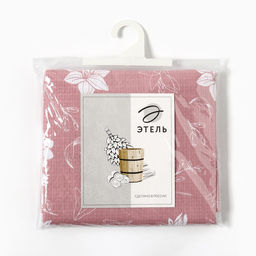 Полотенце - парео для бани «Этель. Лилия», 80×144 см, хлопок 100%, розовое