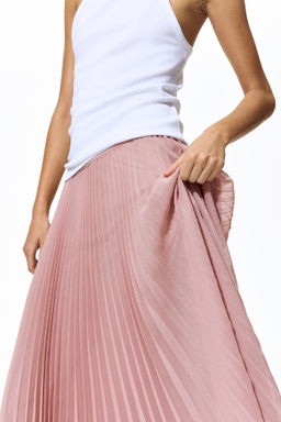 Falda plisada en tejido vaporoso - H&m фото 10