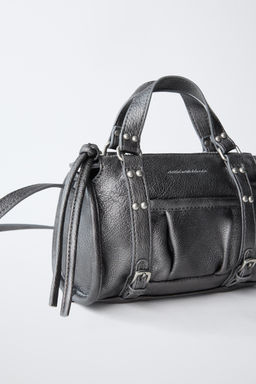 BANDOLERA METALIZADA / Gris - Zara фото 3