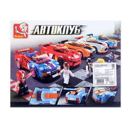 Конструктор гоночная машина Sluban Автоклуб, 140 деталей, 6+