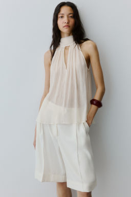 Top de gasa con cuello fular - H&m фото 6