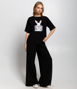 Футболка #КТ8130, чёрный - Dommod фото 4