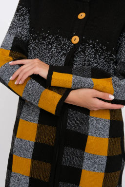 ЗЛАТА Кардиган К 675 ст/горчичный микс