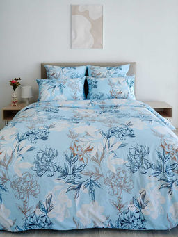 Пододеяльник поплин - Симфония, цвет голубой 180х215