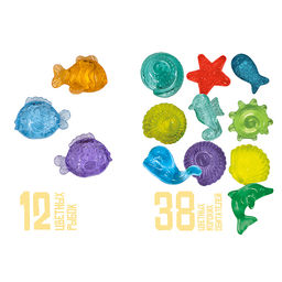 Раскопки набор "Подводный мир" 12 блоков (12 рыбок,38 морских обитателей)