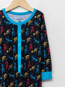 Bisiklet Yaka Bask?l? Uzun Kollu Erkek ?ocuk Uyku Tulumu - Waikiki фото 3