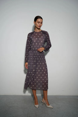 Набор платье тёмное "Мелодия утра"