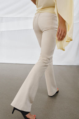 JEANS ZW COLLECTION BOOTCUT TIRO MEDIO / Crudo - Zara фото 5