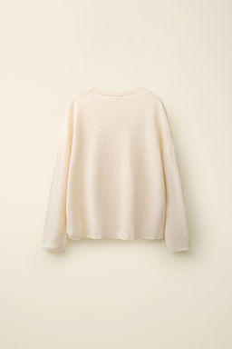 JERSEY PUNTO 100% LINO CREATED BY CARAMEL LONDON X ZARA / Crudo  фото 4
