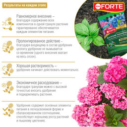 Компл. мин. удобр. "Bona Forte" Для гортензий, рододендронов с биодост.кремнием гран., пакет 2,5кг