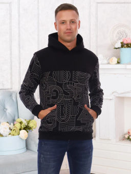 Рик(черн) Толстовка 70% хлопок,30% пэ