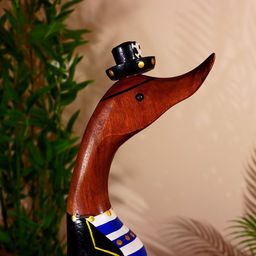 Сувенир «Утка - пират», 50 см, дерево